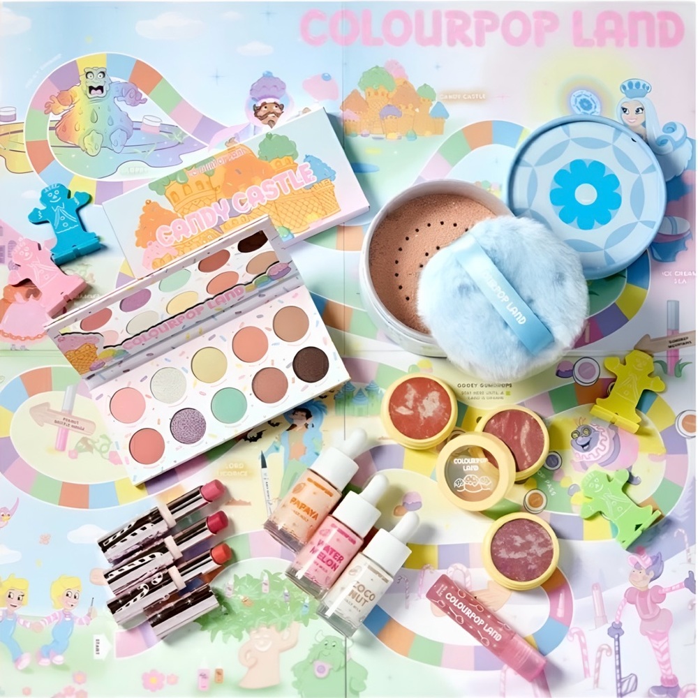 Candy Land x COLOURPOP Full Make Up Set in Game PR Box Limited Edition NEW
